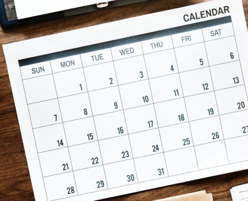 Image of a desktop calendar
